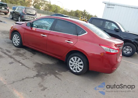 2015 Nissan Sentra Sv из США, поврежденный, VIN 3N1AB7AP7FY249481